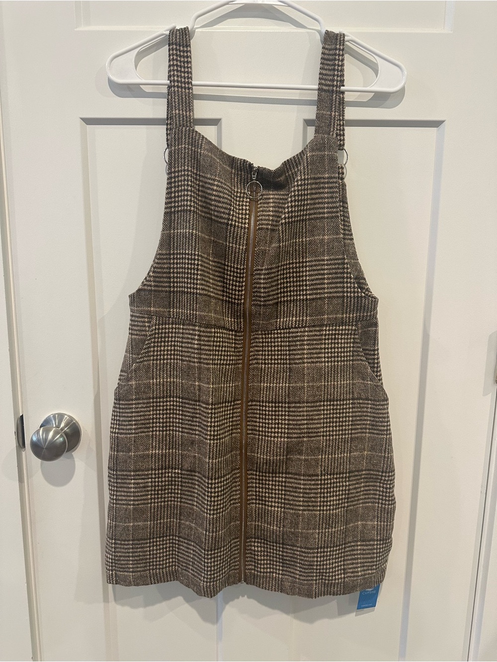 Cupshe Women’s Brown Plaid Jumper